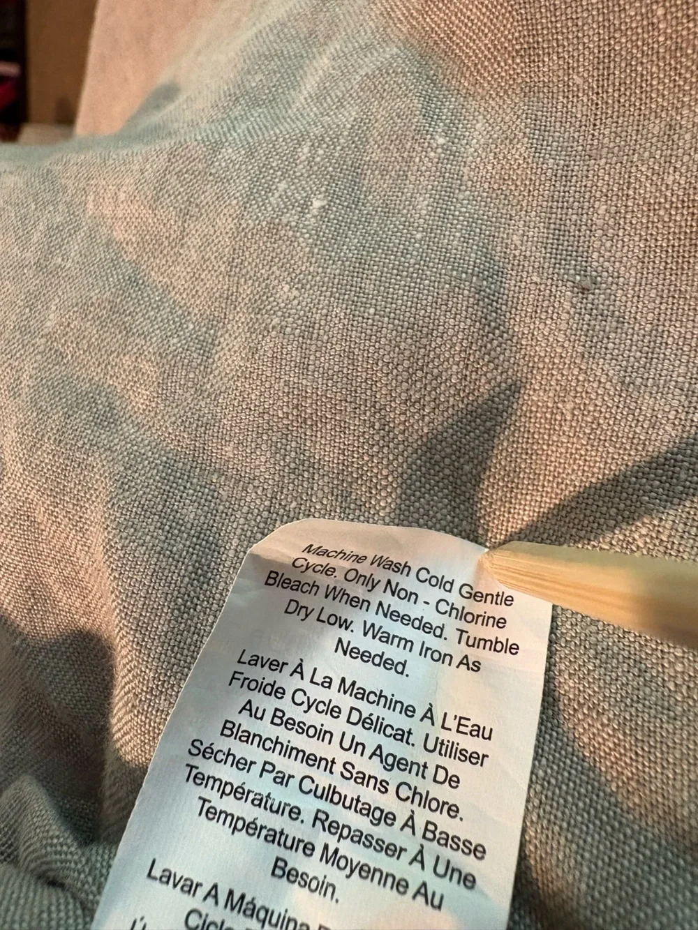 Pottery Barn Cal King /King Gray Flax Belgian Linen Duvet Cover